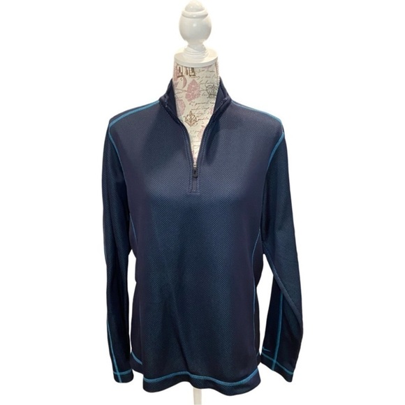 Nike Golf Fit Dry Women’s 1/4 Zip Blue Pullover Jacket Size Large - Picture 1 of 13